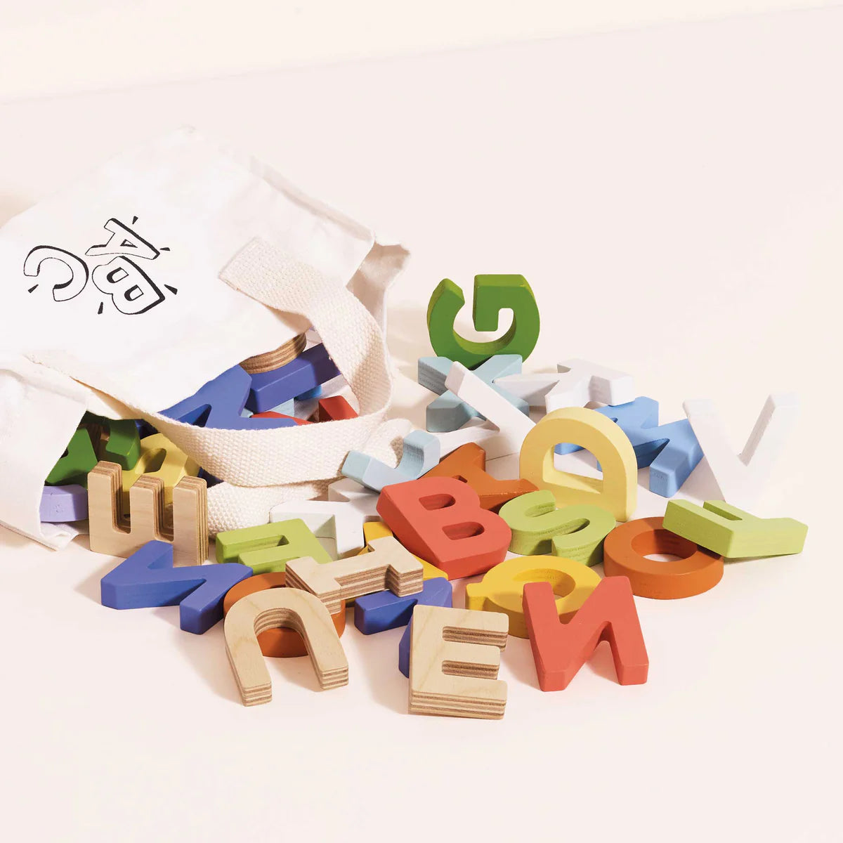 Le Toy Van Wooden Alphabet Set & Bag