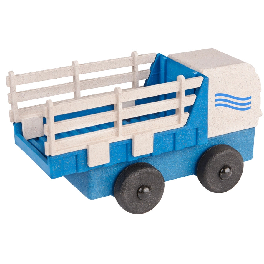 Luke's Toy Factory Stake Truck Toy Blue