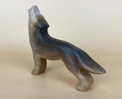 Green Taiga Toys Handmade Wooden Wolf