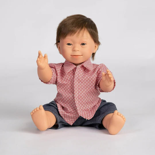 Tyber Baby Doll Boy with Down Syndrome - Brunette