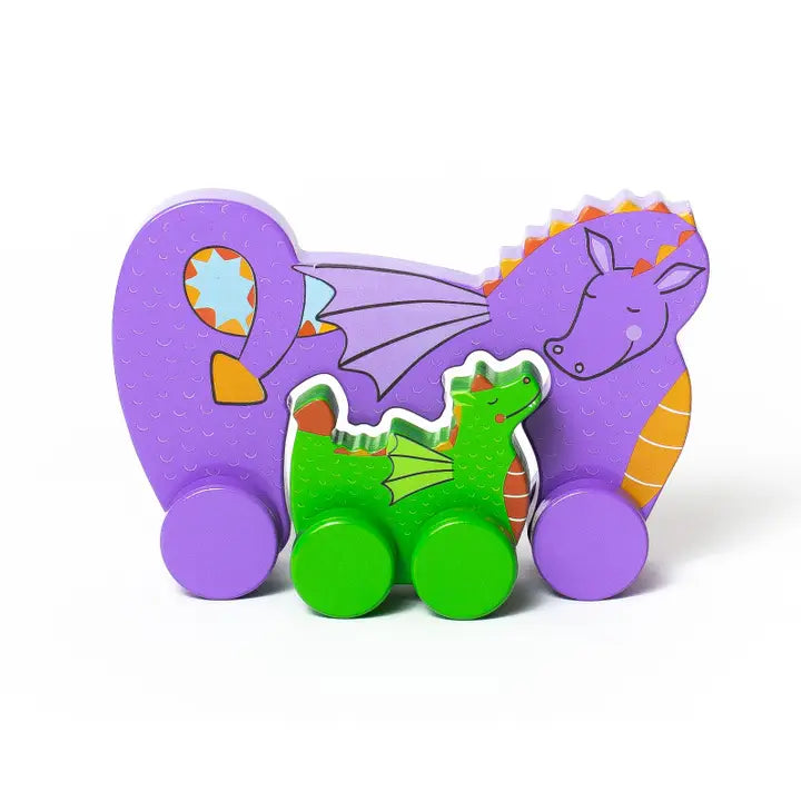 Jack Rabbit Creations Dragon Big & Little Wooden Roller