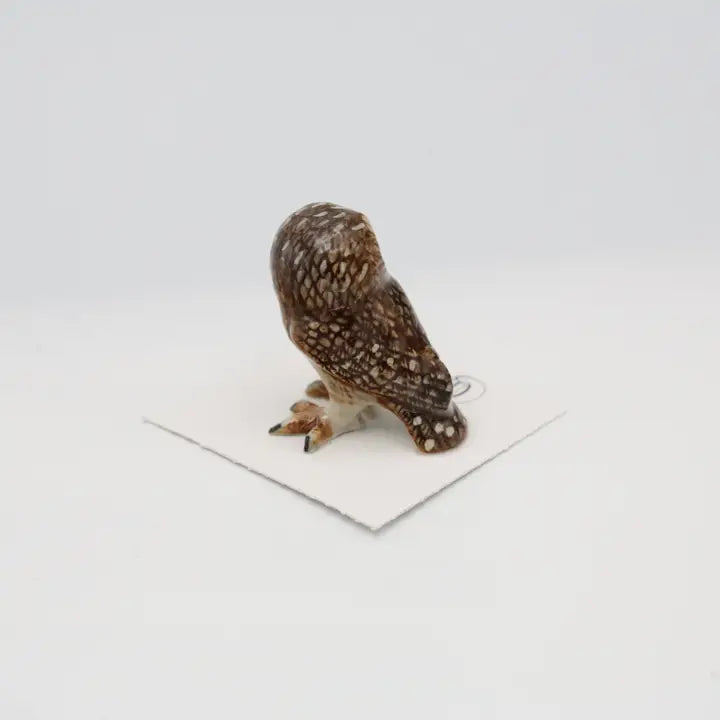 Little Critterz Sawyer Saw-Whet Owl Porcelain Miniature