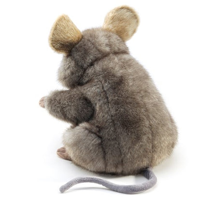 Folkmanis Puppets Realistic Plush Animal Hand Puppet Mouse, Gray