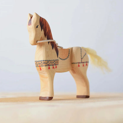 Bumbu Toys Handcrafted Wooden Steed Figurine