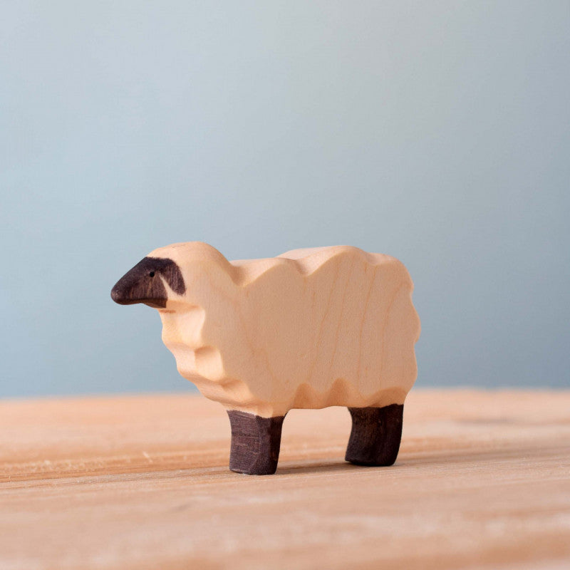 Bumbu Toys Handcrafted Wooden Sheep Figurine