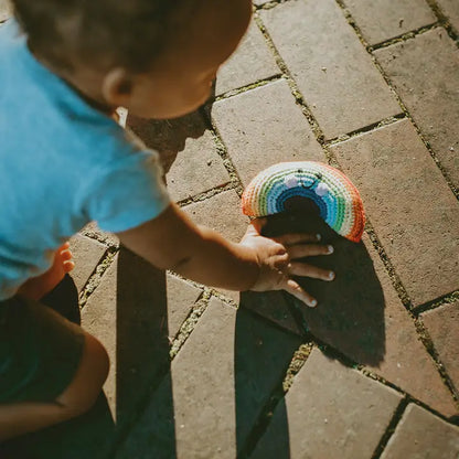 Pebble Friendly Weather Toy - Rainbow Rattle