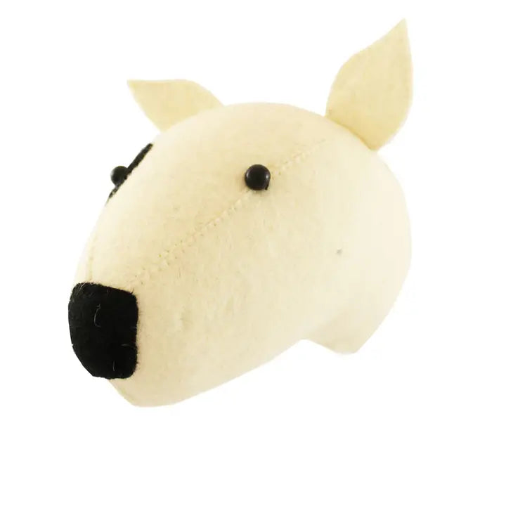 Fiona Walker England Mini Bull Terrier Head - Kids Room Décor