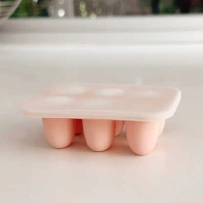 Ali+Oli Freezer Trays (Pink) Set of 2 for Baby Food, Purees, and Breast Milk