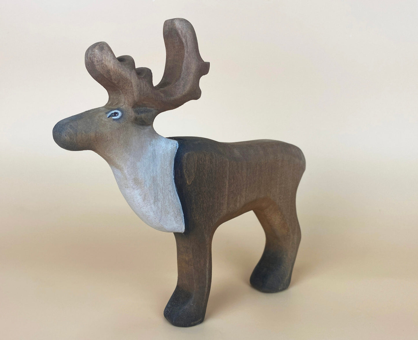 Green Taiga Toys Handmade Wooden Reindeer