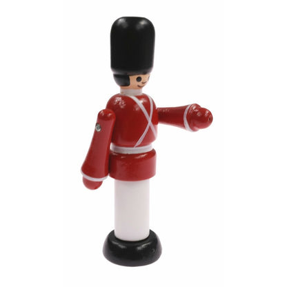 Miva Vacov Wooden Toy Soldier Figurine in Red