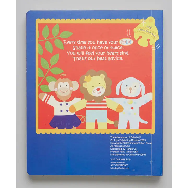 Petit Ami & Zubels 'Have You Seen My Bell?' Board Book & Toy