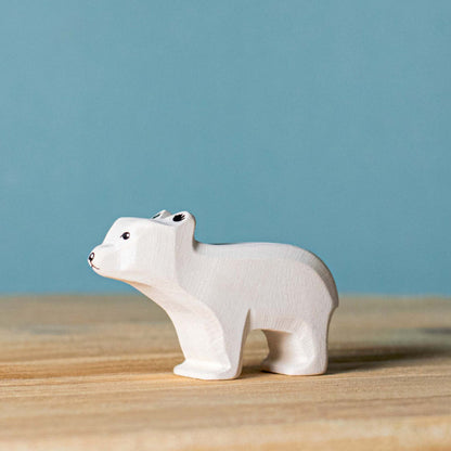 Bumbu Toys Wooden Polar Bear Cub