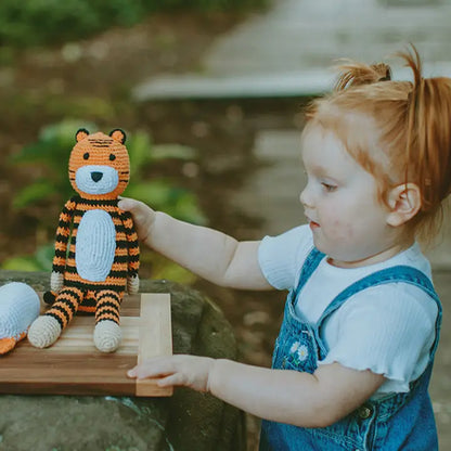 Pebble Plush Tiger Stuffed Animal