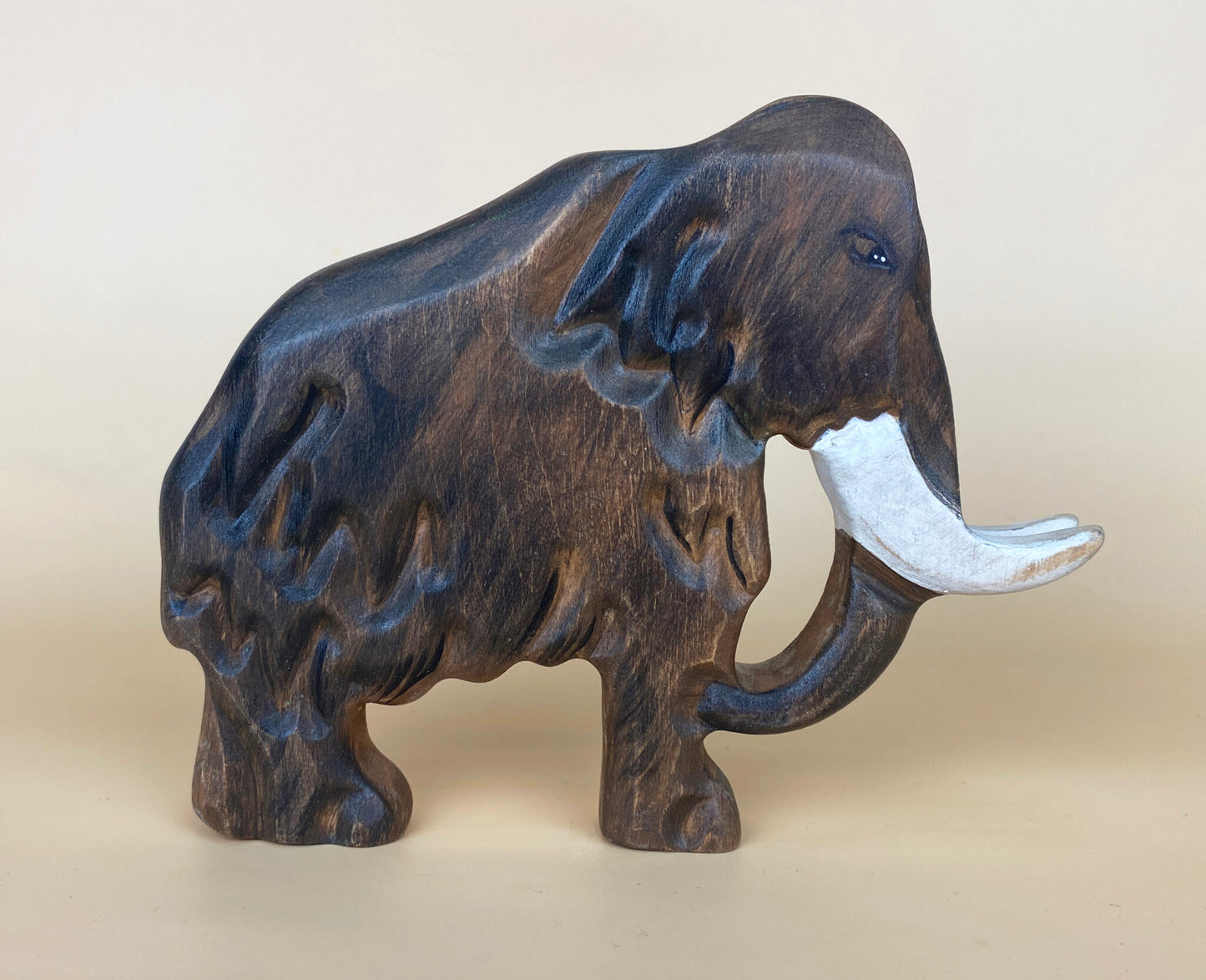 Green Taiga Toys Handmade Wooden Mammoth