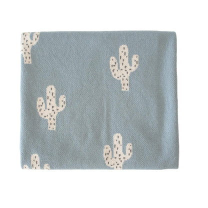 Alimrose Cactus Baby Blanket Blue