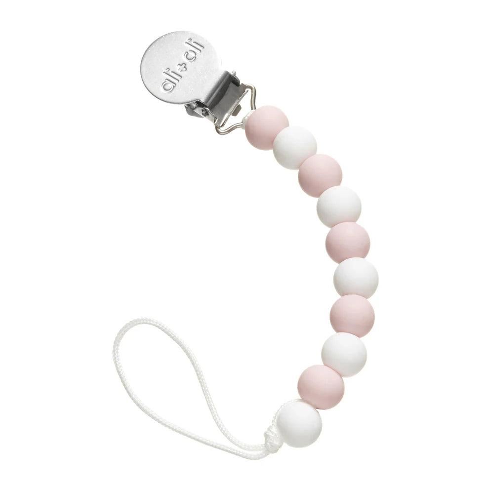 Ali+Oli Pacifier Clip (Thin Pink)