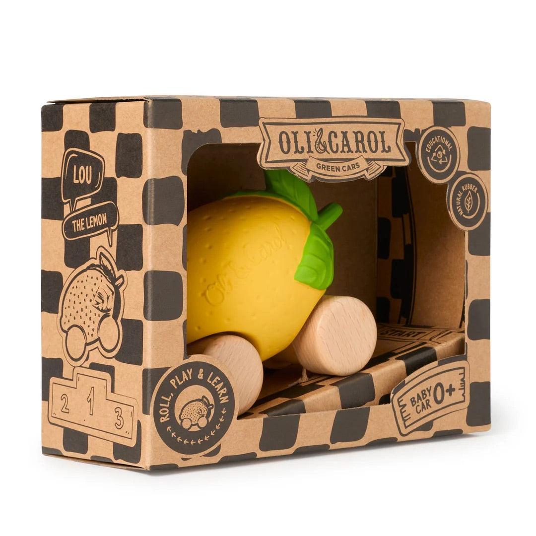 OLI&CAROL Lou The Lemon Baby Car Toy