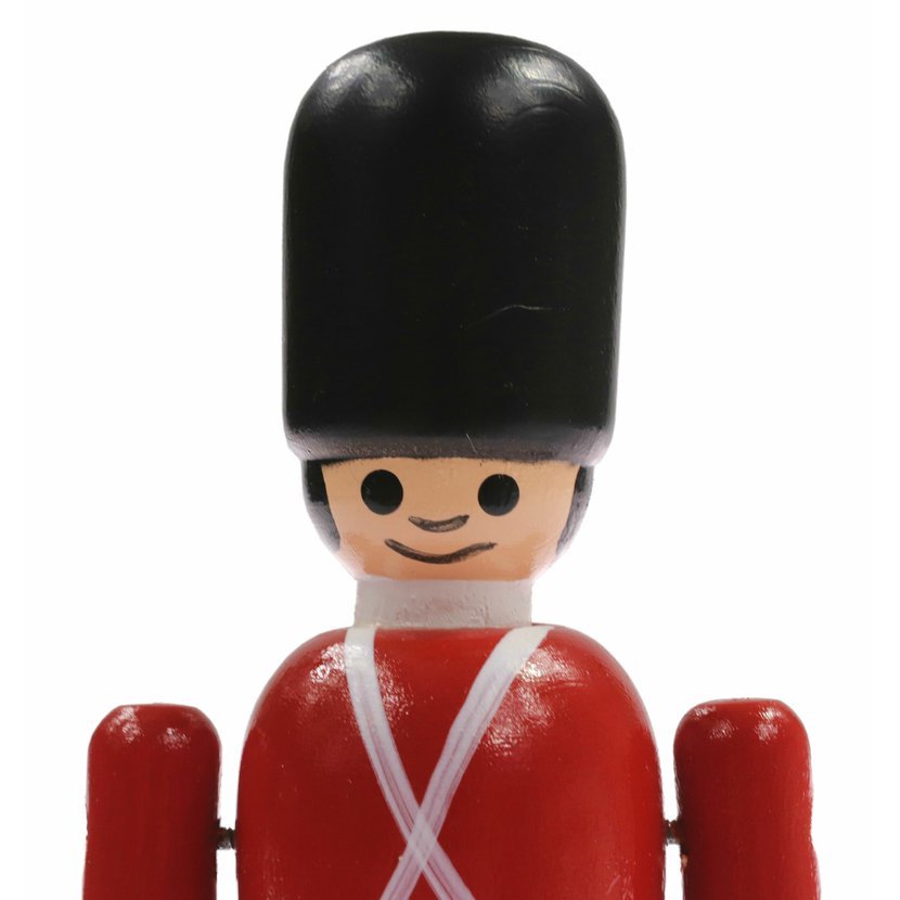 Miva Vacov Wooden Toy Soldier Figurine in Red