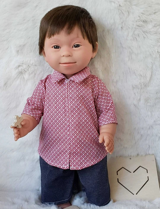 Tyber Baby Doll Boy with Down Syndrome - Brunette