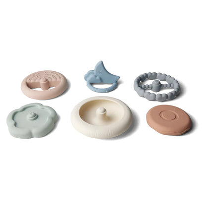 Ali+Oli Soft Silicone Stacking Ring Tower (6-pc) Moon