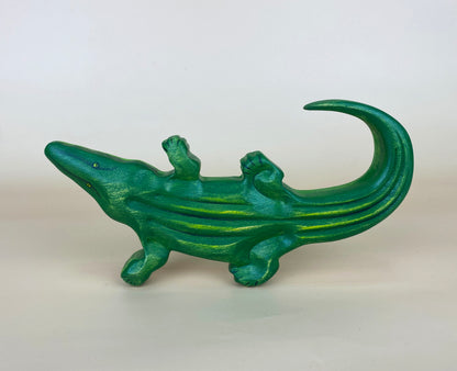 Green Taiga Toys Handmade Wooden Alligator