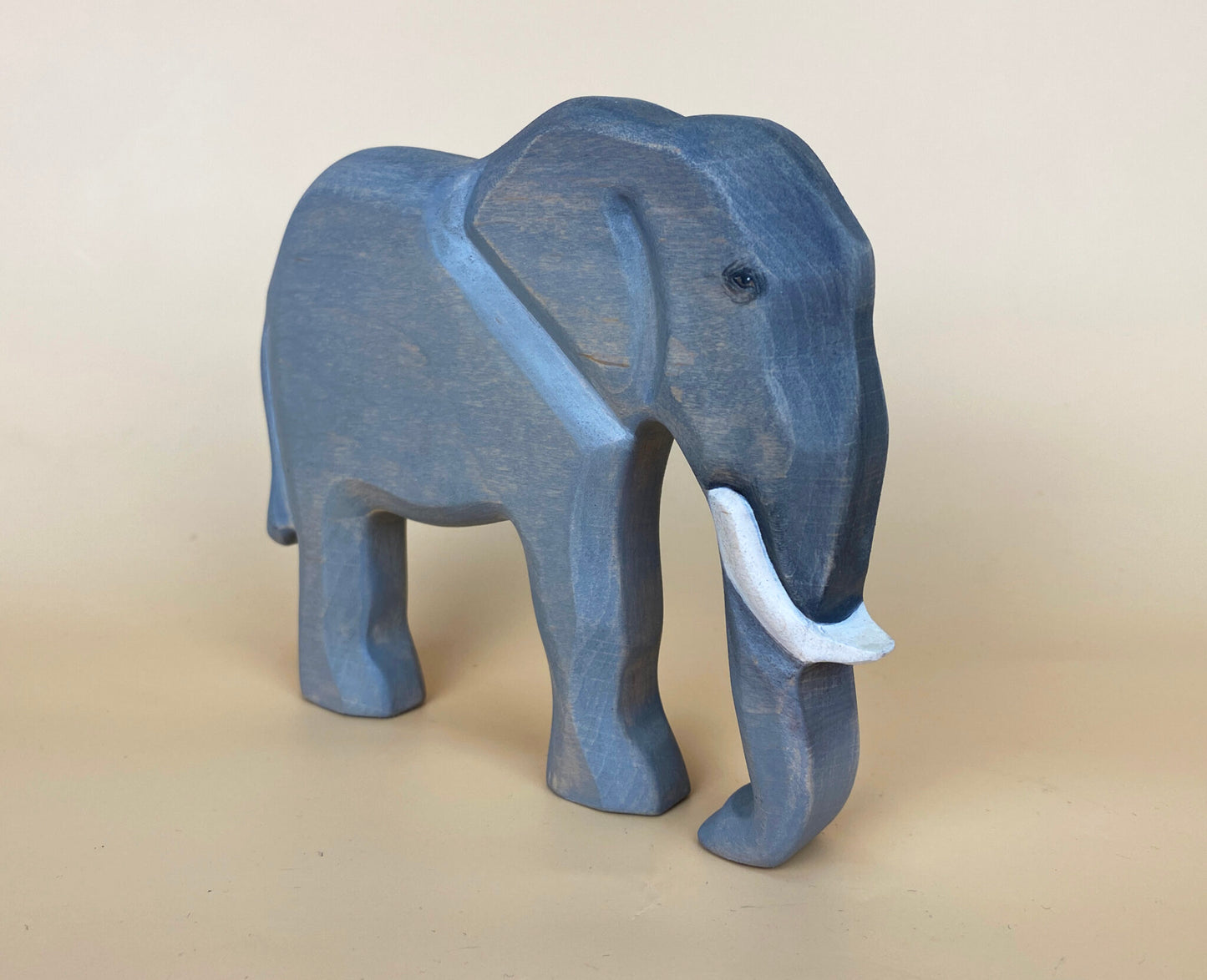 Green Taiga Toys Handmade Wooden Elephant