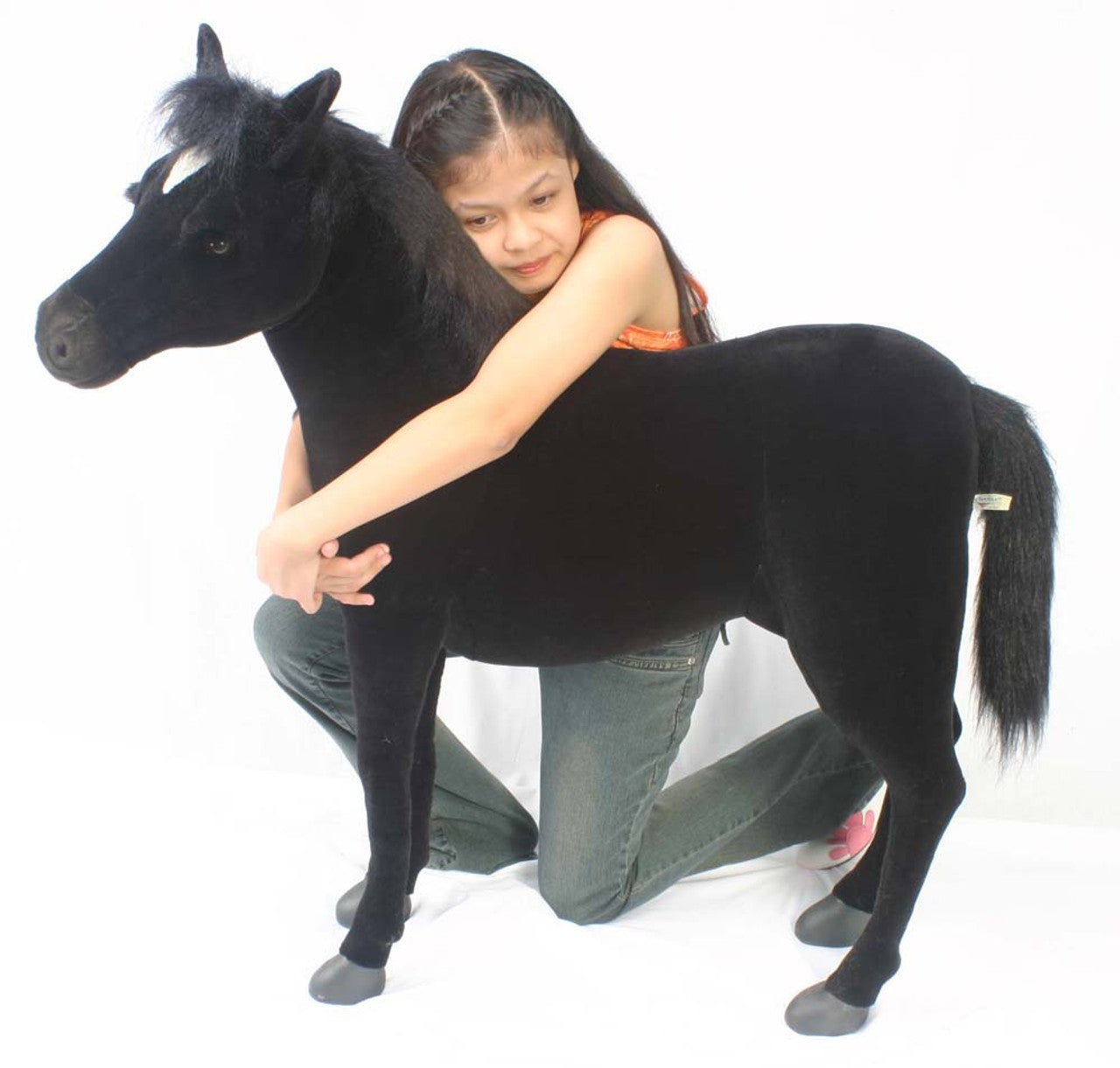 Hansa Creation Black Beauty Horse, Ride-On 39''