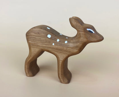 Green Taiga Toys Handmade Wooden Fawn