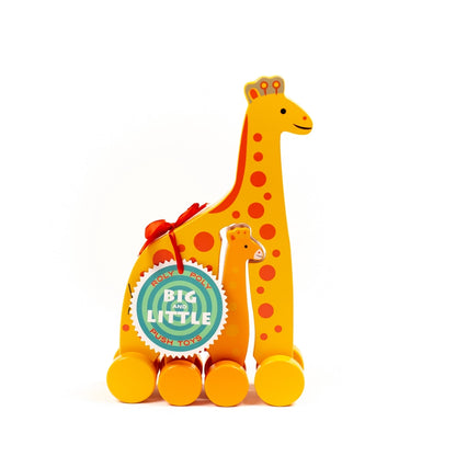 Jack Rabbit Creations Giraffe Big & Little Wooden Roller