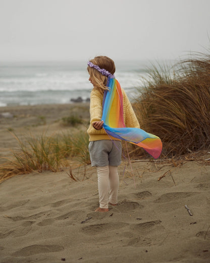 Sarah's Silks Silk Georgette Rainbow Veil