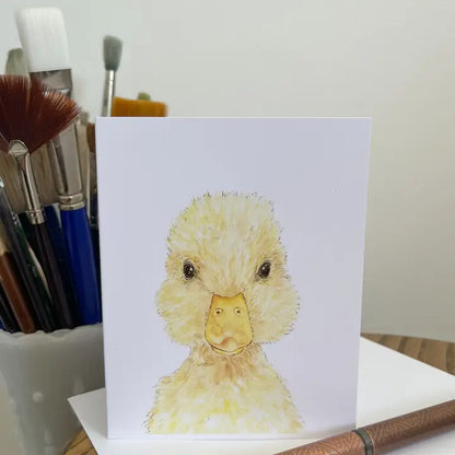 WLDFLWR Studio Duck Blank Greeting Card