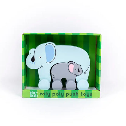 Jack Rabbit Creations Elephant Big & Little Wooden Roller