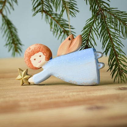 Bumbu Toys Handcrafted Wooden Christmas Angel