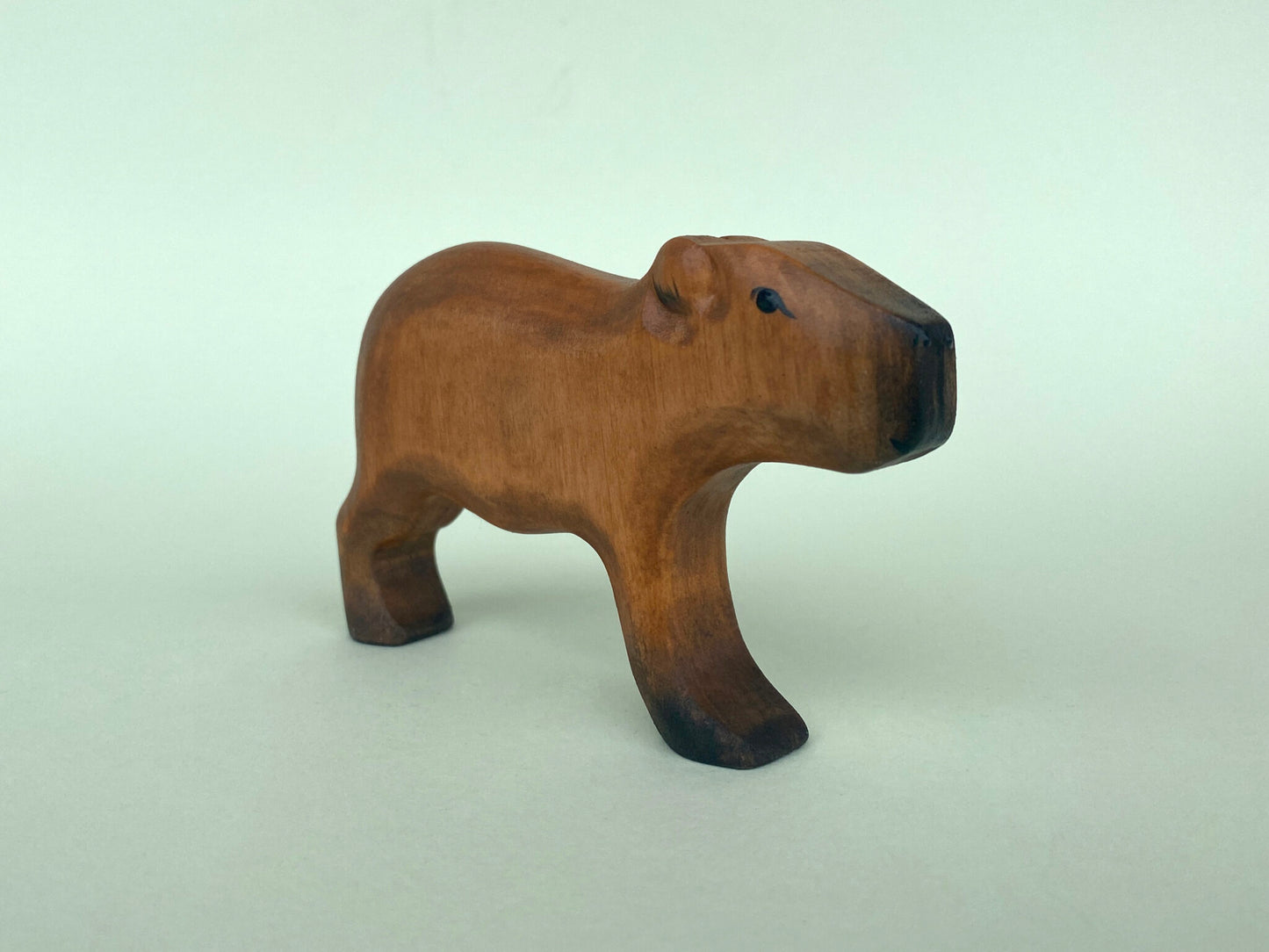 Green Taiga Toys Handmade Wooden Capybara