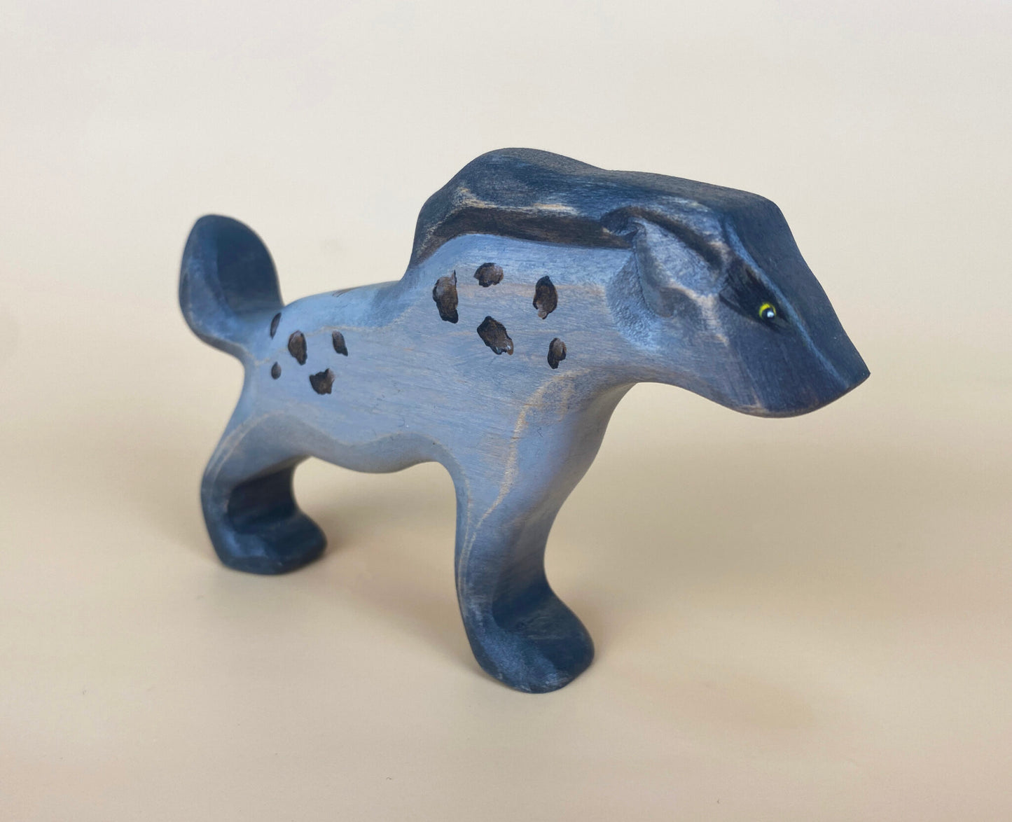 Green Taiga Toys Handmade Wooden Hyena