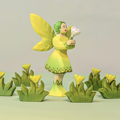 Bumbu Toys Handcrafted Wooden Woodland Fairy Figurine