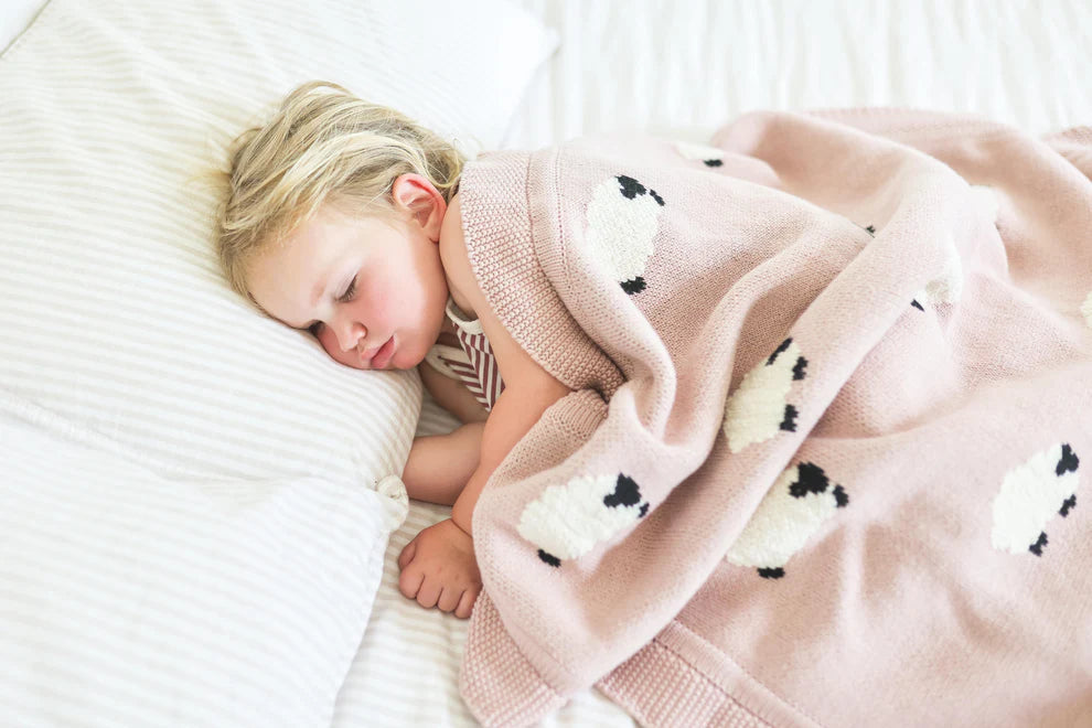 Alimrose Baby Baa Baa Blanket Pink