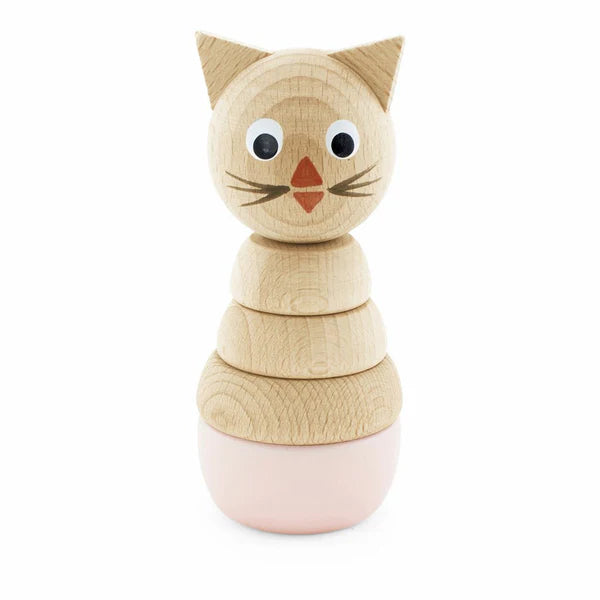 Miva Vacov Wooden Cat Stacking Puzzle - Victoria ✨ Available for Engraving!