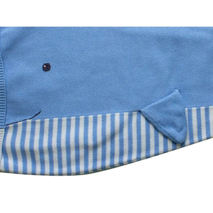 Petit Ami & Zubels Whale Knit Blanket