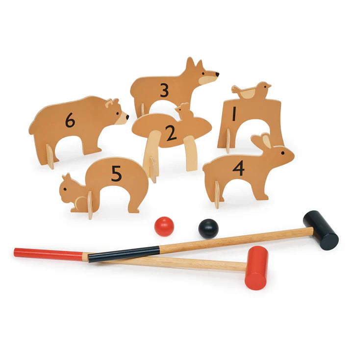 Tender Leaf Toys Woodland Indoor Croquet Set