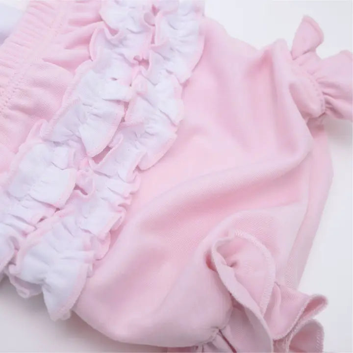 Magnolia Baby Hazel Smocked Diaper Cover Set - Pink