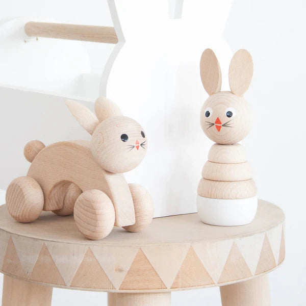 Miva Vacov Wooden Rabbit Stacking Puzzle - Bonnie ✨ Available for Engraving!