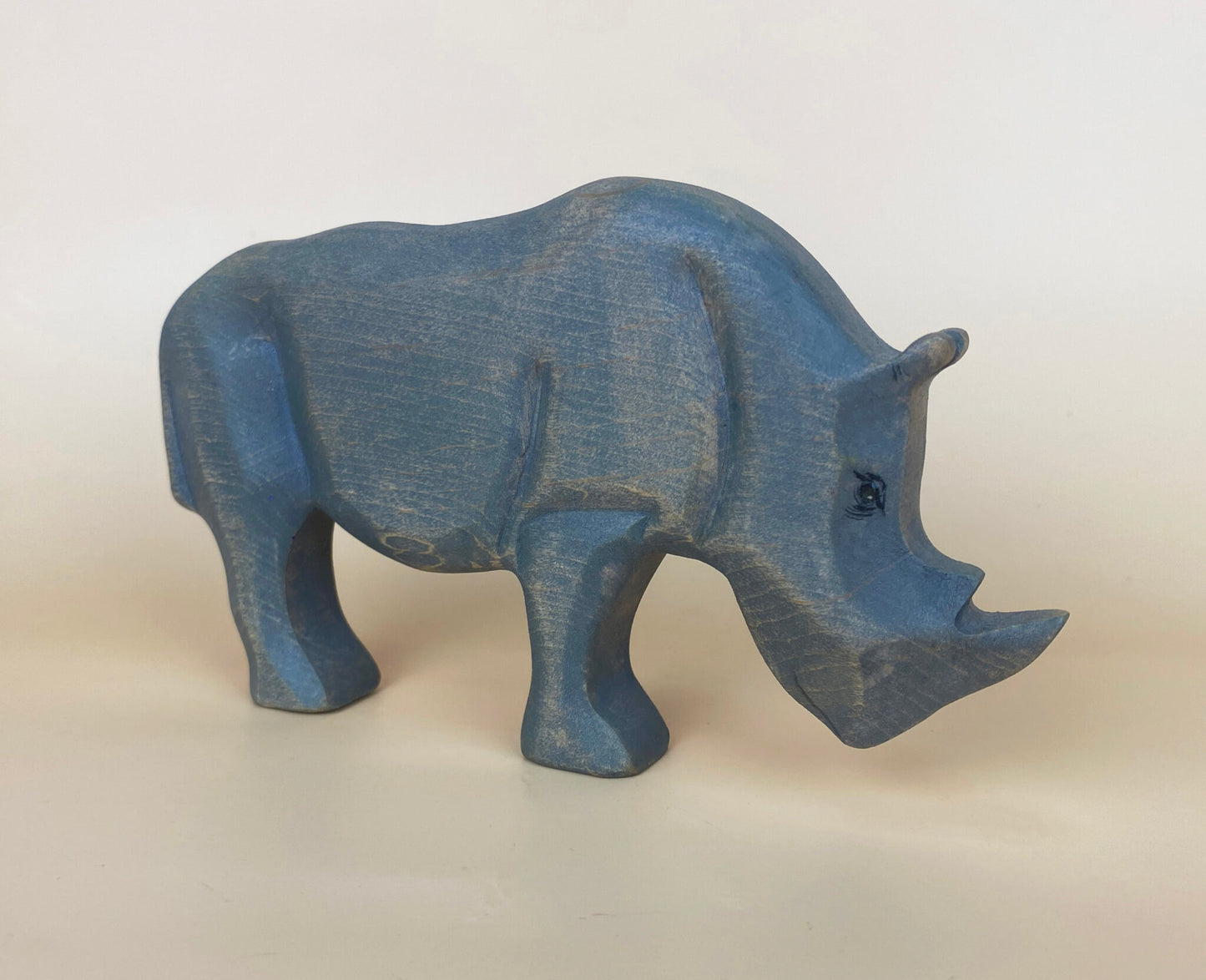 Green Taiga Toys Handmade Wooden Rhino