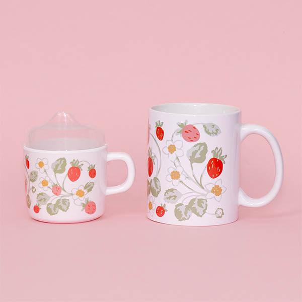 Helmsie Strawberry Mama & Me Cup Set