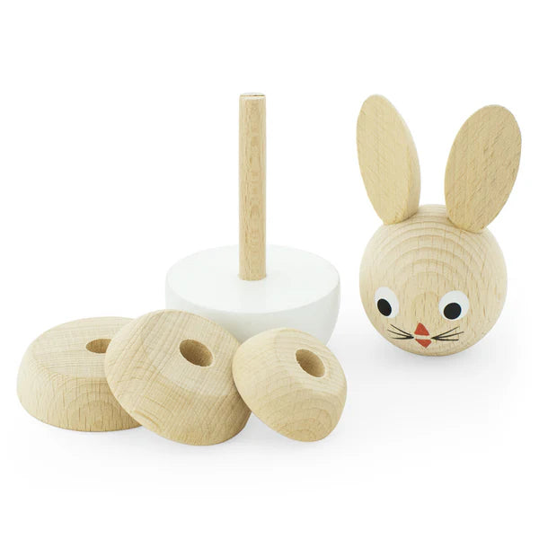 Miva Vacov Wooden Rabbit Stacking Puzzle - Bonnie ✨ Available for Engraving!