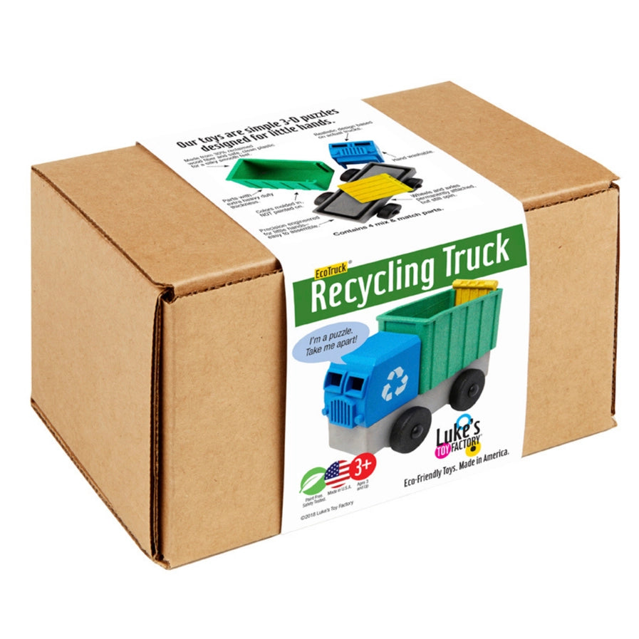 Luke's Toy Factory Educational Recycling Truck Toy