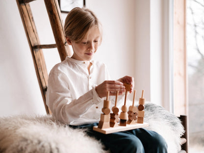 Wooden Story Stacking Montessori Toy Natural