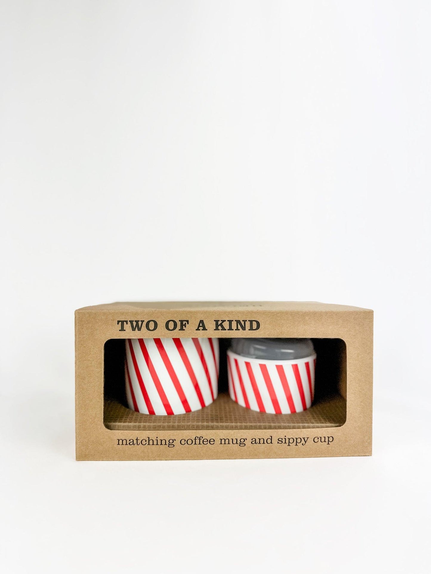 Helmsie Peppermint Stripe Two of a Kind Cup Set