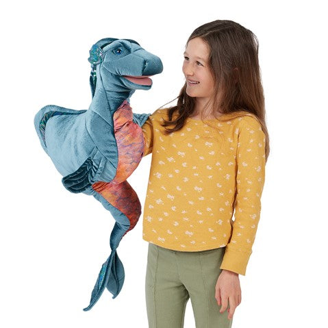 Folkmanis Puppets Whimsical Plush Animal Hand Puppet Nessie 32"L