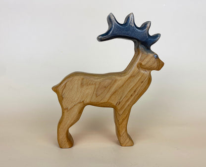 Green Taiga Toys Handmade Wooden Stag